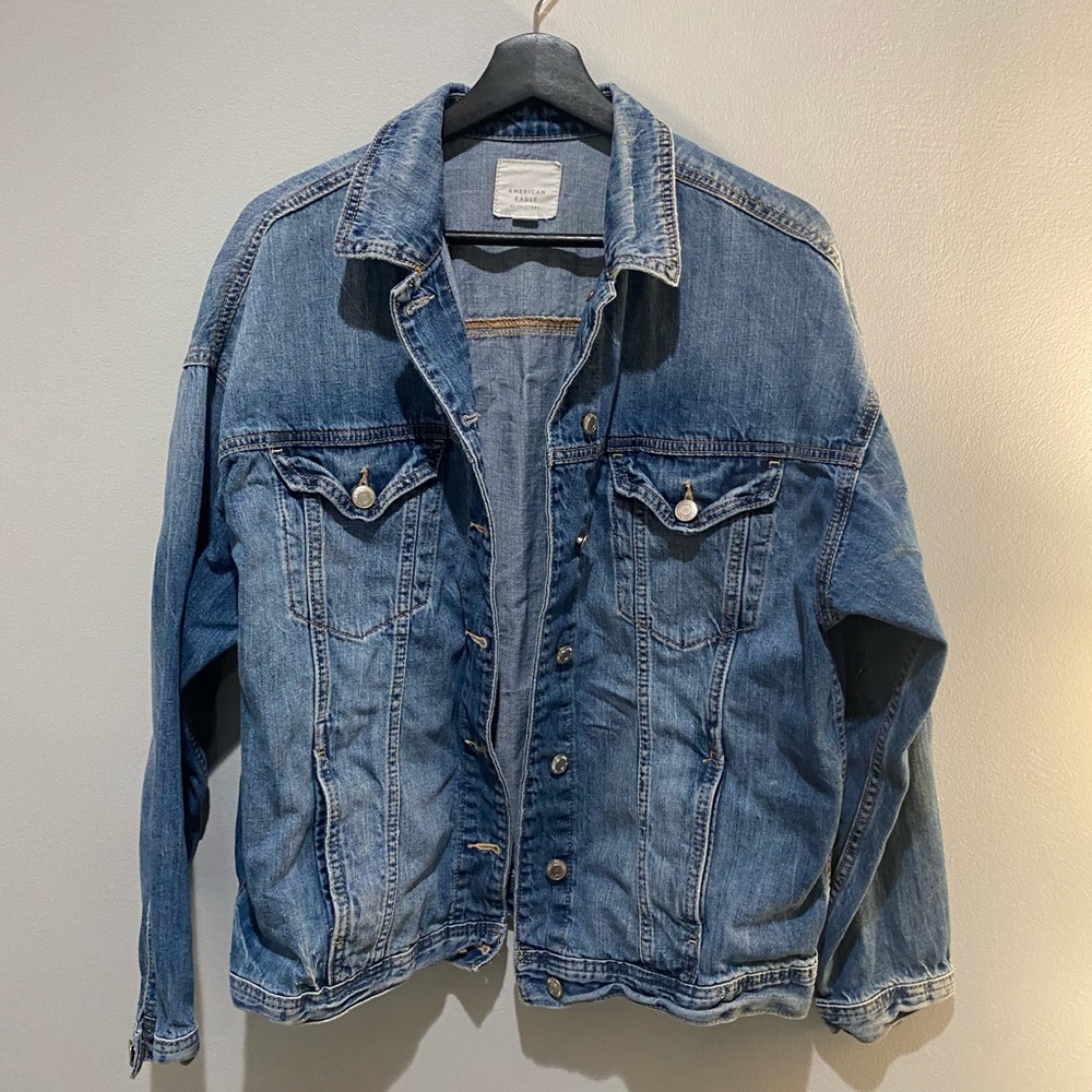 american eagle blue jean jacket